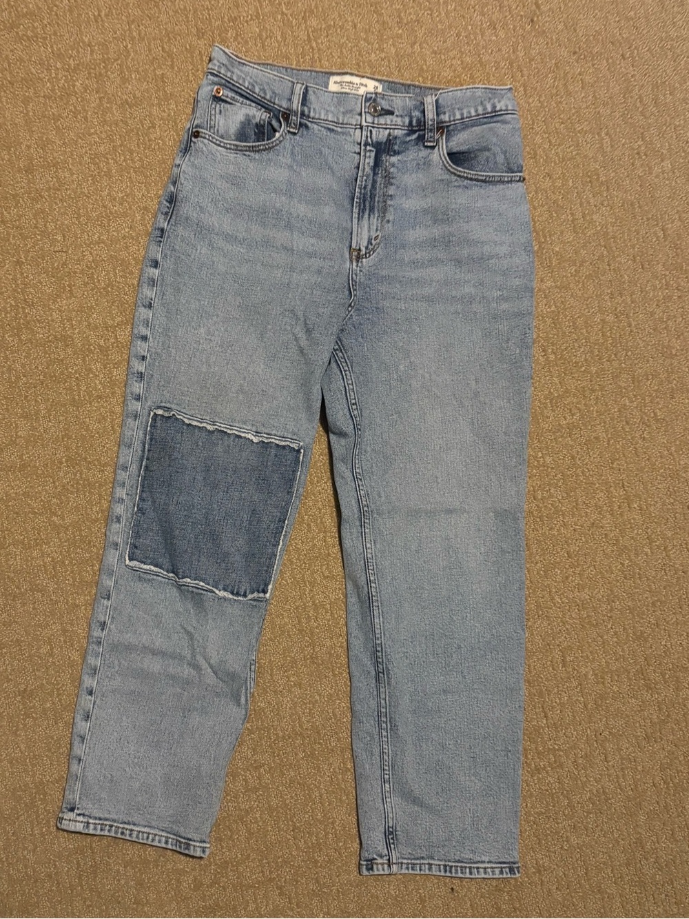 Abercrombie & Fitch Blue Patchwork Women's Jeans